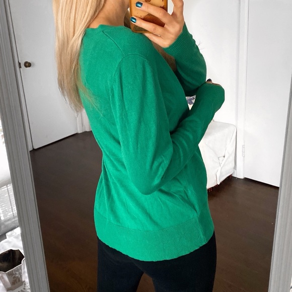 🍃 CASUAL SPRING GREEN KNIT CARDIGAN SWEATER! - Picture 3 of 9